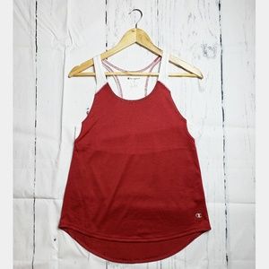 Champion | Burgundy and white tank top NWT